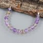 Ametrine Round 6mm Faceted beads adjustable stacking bracelet