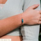 Apatite Fancy 2-4mm Smooth beads adjustable stacking bracelet