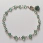 Apatite Round 3.5mm Smooth beads adjustable stacking bracelet