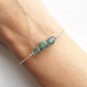 Apatite Fancy 4-7mm Smooth beads adjustable stacking bracelet