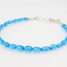 Apatite Oval 8x6mm Faceted beads adjustable stacking bracelet