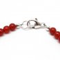 Carnelian Round 4mm Smooth beads adjustable stacking bracelet