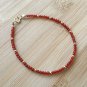 Carnelian Round 2mm Smooth beads adjustable stacking bracelet
