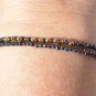 Hematite Round 3mm Faceted beads adjustable stacking bracelet