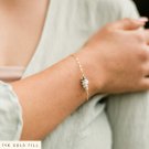 Howlite Fancy 2-4mm Smooth beads adjustable stacking bracelet
