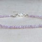 Kunzite Round 2mm  Faceted beads adjustable stacking bracelet