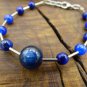 Kyanite Round 4-8mm Smooth beads adjustable stacking bracelet
