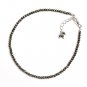 Pyrite Round 2.5mm Faceted beads adjustable stacking bracelet