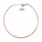Sunstone Round 2mm Faceted beads adjustable stacking bracelet