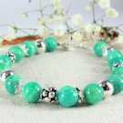 Amazonite Round 10mm Smooth beads adjustable stacking bracelet