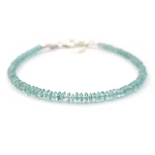 Apatite Button 3-4mm Smooth beads adjustable stacking bracelet