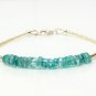 Apatite Rondelle 3mm Smooth beads adjustable stacking bracelet