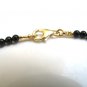 Black Onyx Round 5mm Smooth beads adjustable stacking bracelet