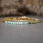 Burma Jade Round 3mm Smooth beads adjustable stacking bracelet