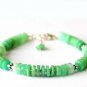 Chrysoprase Tyre 6mm Smooth beads adjustable stacking bracelet
