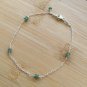 Emerald Rondelle 3mm Smooth beads adjustable stacking bracelet