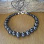 Hematite Round 4-8mm Smooth beads adjustable stacking bracelet