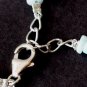 Larimar Tyre 4-4.5mm Smooth beads adjustable stacking bracelet