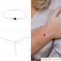 Lava Stone Round 4mm Smooth beads adjustable stacking bracelet