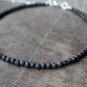 Lava Stone Round 3mm Smooth beads adjustable stacking bracelet