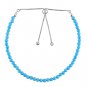 Magnesite Round 3mm Faceted beads adjustable stacking bracelet