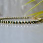 Malachite Round 2mm Faceted beads adjustable stacking bracelet