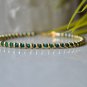 Malachite Round 2mm Faceted beads adjustable stacking bracelet