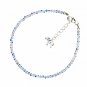 Moonstone Round 2mm Faceted beads adjustable stacking bracelet