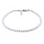 Moonstone Round 3mm Faceted beads adjustable stacking bracelet