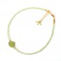 Peridot Round 2-8mm Faceted beads adjustable stacking bracelet