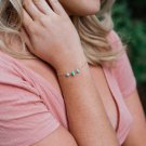 Amazonite Fancy 2-4mm Smooth beads adjustable stacking bracelet