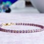 Amethyst Rondelle 2mm Smooth beads adjustable stacking bracelet