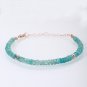 Apatite Rondelle 3mm Faceted beads adjustable stacking bracelet