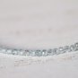 Blue Topaz Round 2mm Faceted beads adjustable stacking bracelet