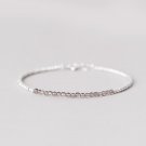 Brown Agate Round 2mm Smooth beads adjustable stacking bracelet