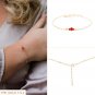 Carnelian Round 2-4mm Smooth beads adjustable stacking bracelet