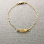 Citrine Rondelle 3mm Faceted beads adjustable stacking bracelet