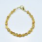 Citrine Tumble  4-7mm Smooth beads adjustable stacking bracelet