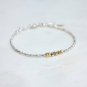 Emerald Rondelle 2mm Faceted beads adjustable stacking bracelet