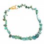 Emerald Tumble 5-8mm Smooth beads adjustable stacking bracelet