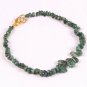 Emerald Tumble  3-6mm Smooth beads adjustable stacking bracelet