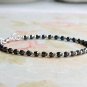 Hematite Round 3.5mm Faceted beads adjustable stacking bracelet