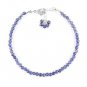 Iolite Round 2.5-3mm Faceted beads adjustable stacking bracelet