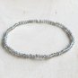 Labradorite Round 3mm Smooth beads adjustable stacking bracelet