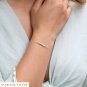 Larimar Rondelle 3mm Faceted beads adjustable stacking bracelet
