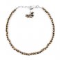 Pyrite Round 2-2.5mm Faceted beads adjustable stacking bracelet