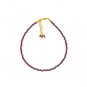 Red Garnet Round 2mm Faceted beads adjustable stacking bracelet