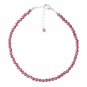 Red Garnet Round 3mm Faceted beads adjustable stacking bracelet