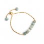Amazonite Rondelle 6mm Smooth beads adjustable stacking bracelet