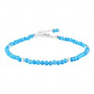 Apatite Round 2.5-3mm Faceted beads adjustable stacking bracelet